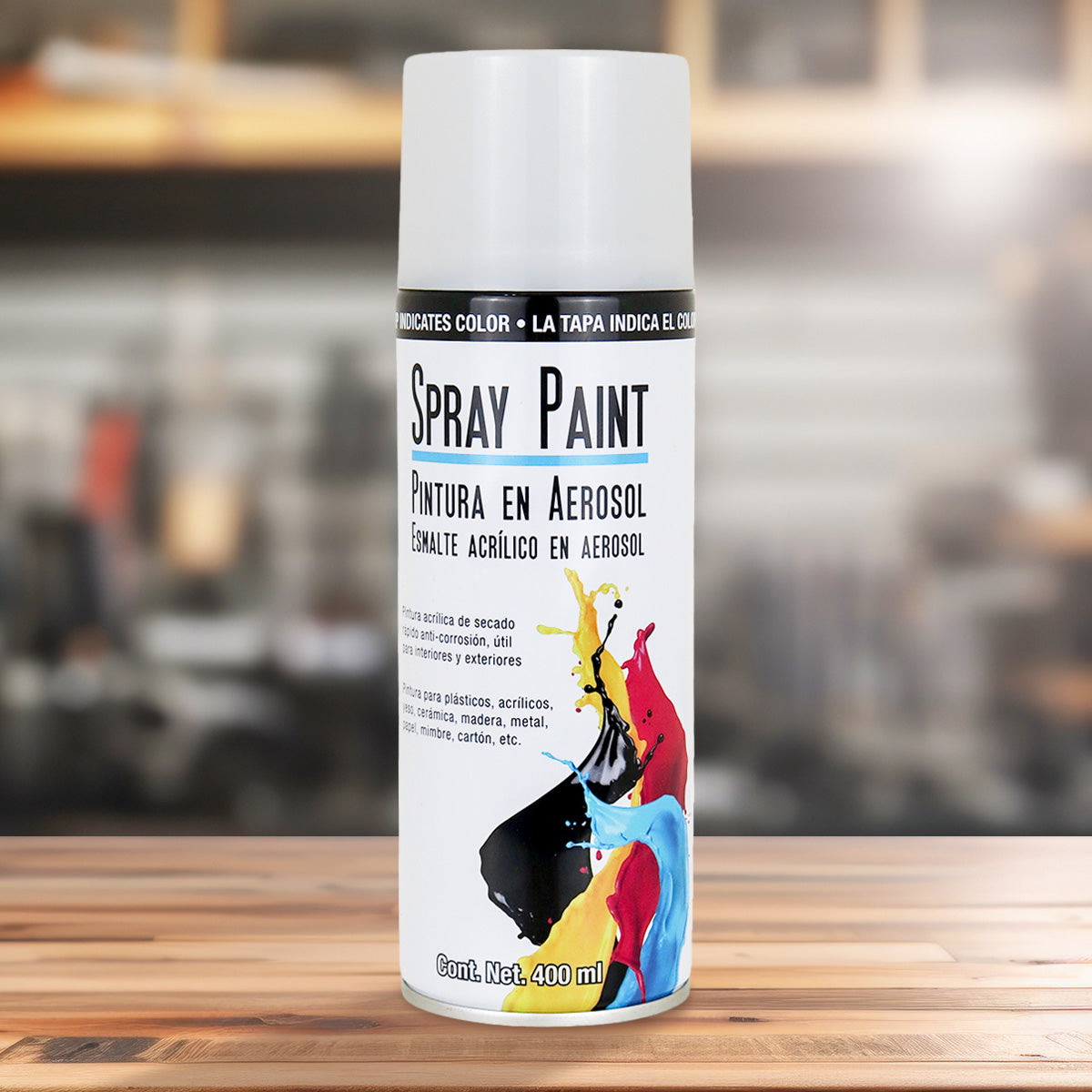 Pintura en Aerosol color Blanco Brillante 400ml