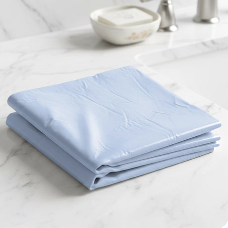 Cortina de Baño, Color Azul Claro