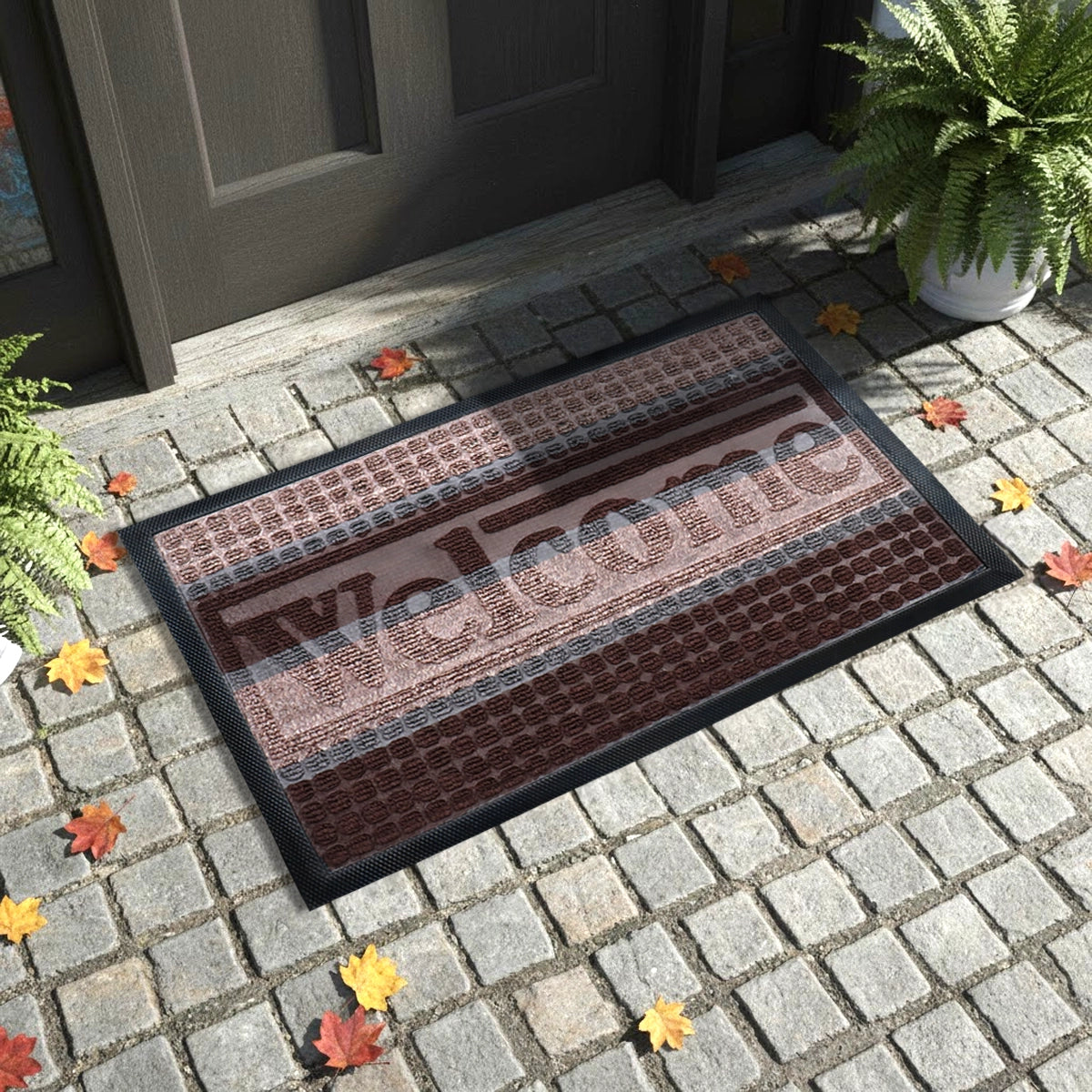 Welcome, Tapete, Forma Rectangular, Color Café