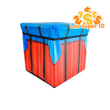 Caja Organizadora Inkanto Rojo con Azul 30x30x30cm