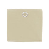 Mega Pack de 8 Cajas Cuadradas para Almacenamiento color Crema, Organizador Non Woven