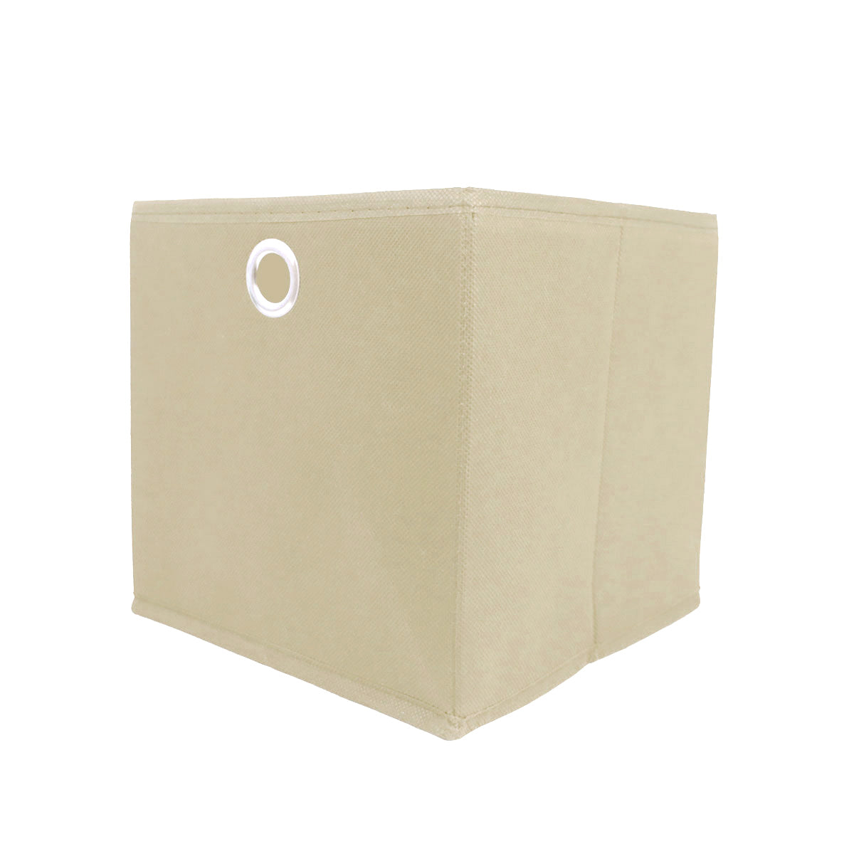 Mega Pack de 10 Cajas Cuadradas para Almacenamiento color Crema, Organizador Non Woven