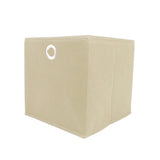 Mega Pack de 8 Cajas Cuadradas para Almacenamiento color Crema, Organizador Non Woven