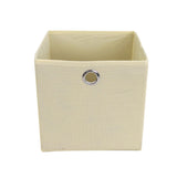 Mega Pack de 10 Cajas Cuadradas para Almacenamiento color Crema, Organizador Non Woven