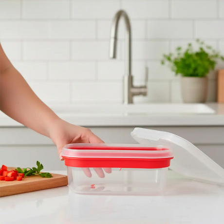 22 12NDK CONTENEDOR PLASTICO 650ML 1PZROJO