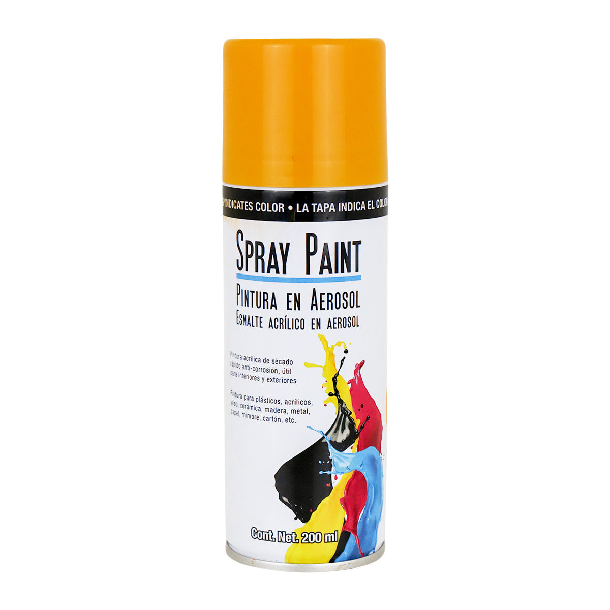 Pintura en Aerosol color Naranja Brillante 400ml