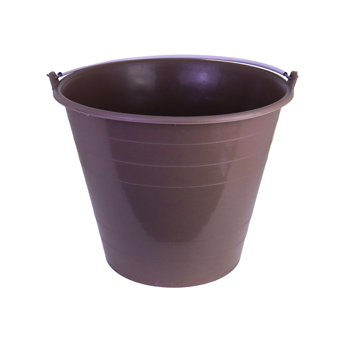 Cubeta de Plástico color Café, 10L.