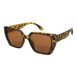 Lentes de Sol con Armazón Rectangular Leopardo