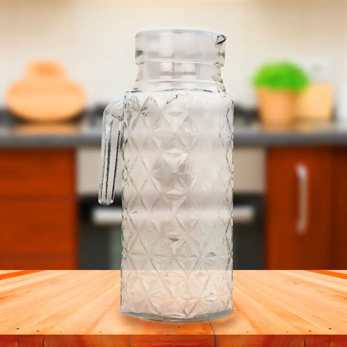 Jarra de Cristal con Tapa, 1 L