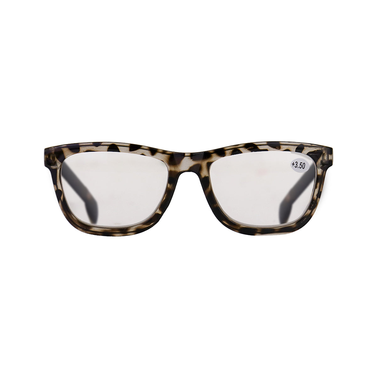 Lentes de Armazón Ovalado con 3.50 de Dioptría, Diseño de Leopardo