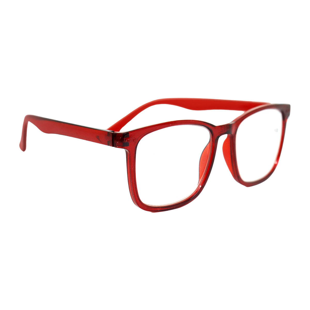 Lentes de Lectura, Forma Cuadrada, Color Rojo, +3.50