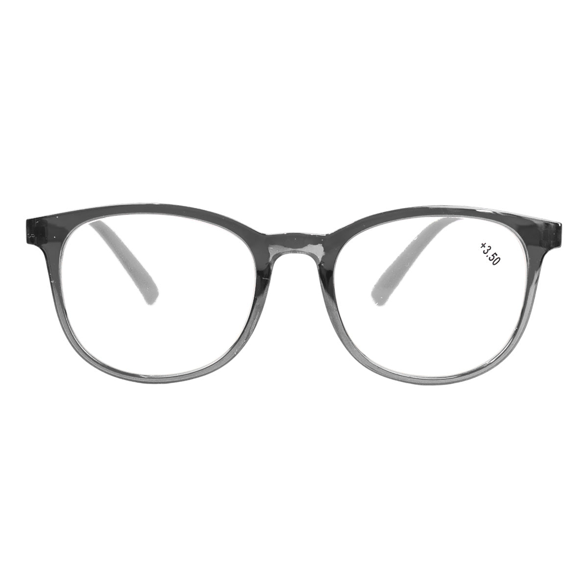 Lentes de Lectura, Forma Redonda, Color Negro, +4.00