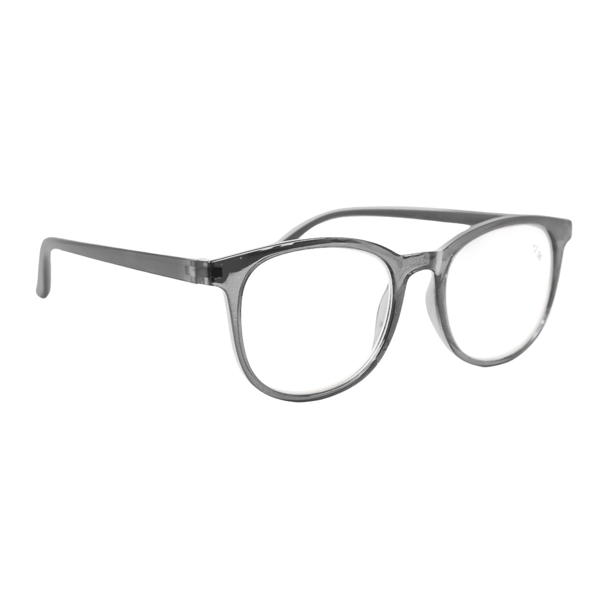 Lentes de Lectura, Forma Redonda, Color Negro, +4.00