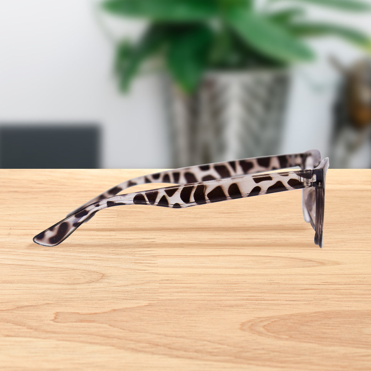 Lentes de Armazón con Diseño de Leopardo, Graduación de 3.00 Dioptría