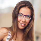 Lentes de Lectura, Forma Cuadrada, Bicolor, +3.00