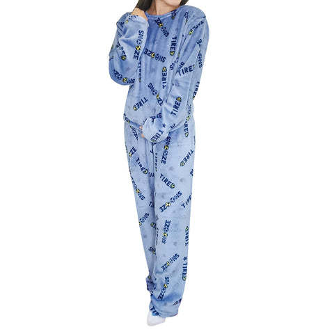 Pijama Polar para Mujer con Diseño de Balones