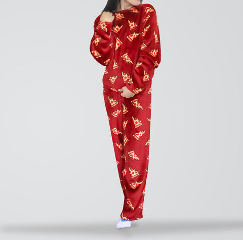 Conjunto de Pijama Polar para Dama, color Rojo