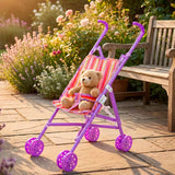 Carriola de Juguete para Muñecas, Color Morado