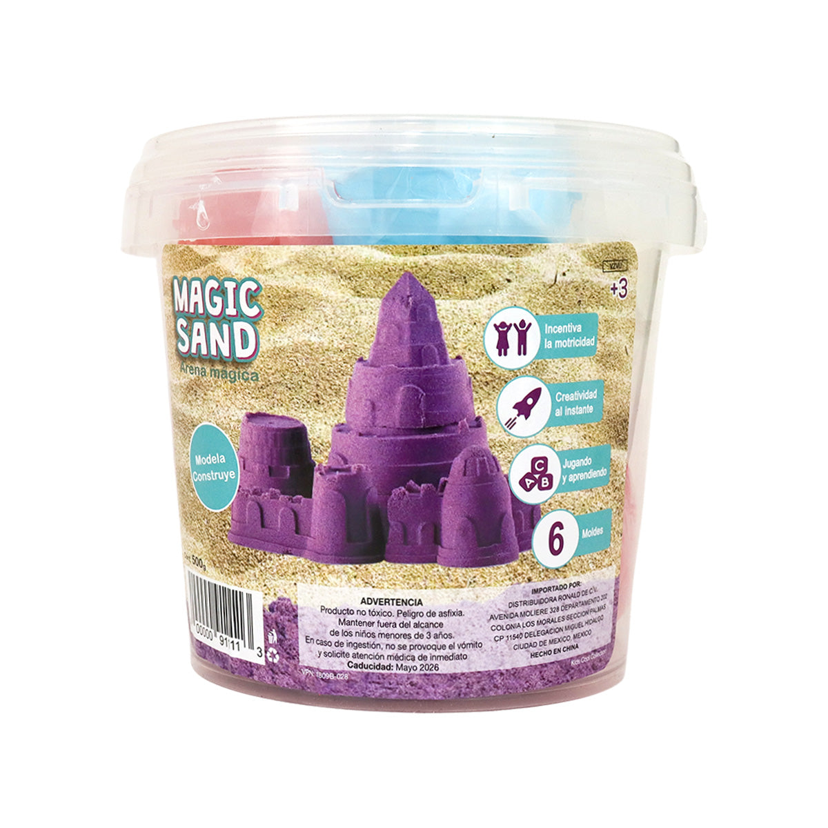 Cubeta de Arena Mágica 500gr