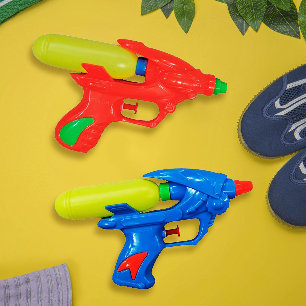 Set de 2 Pistolas de Agua para Niños, color Azul con Naranja