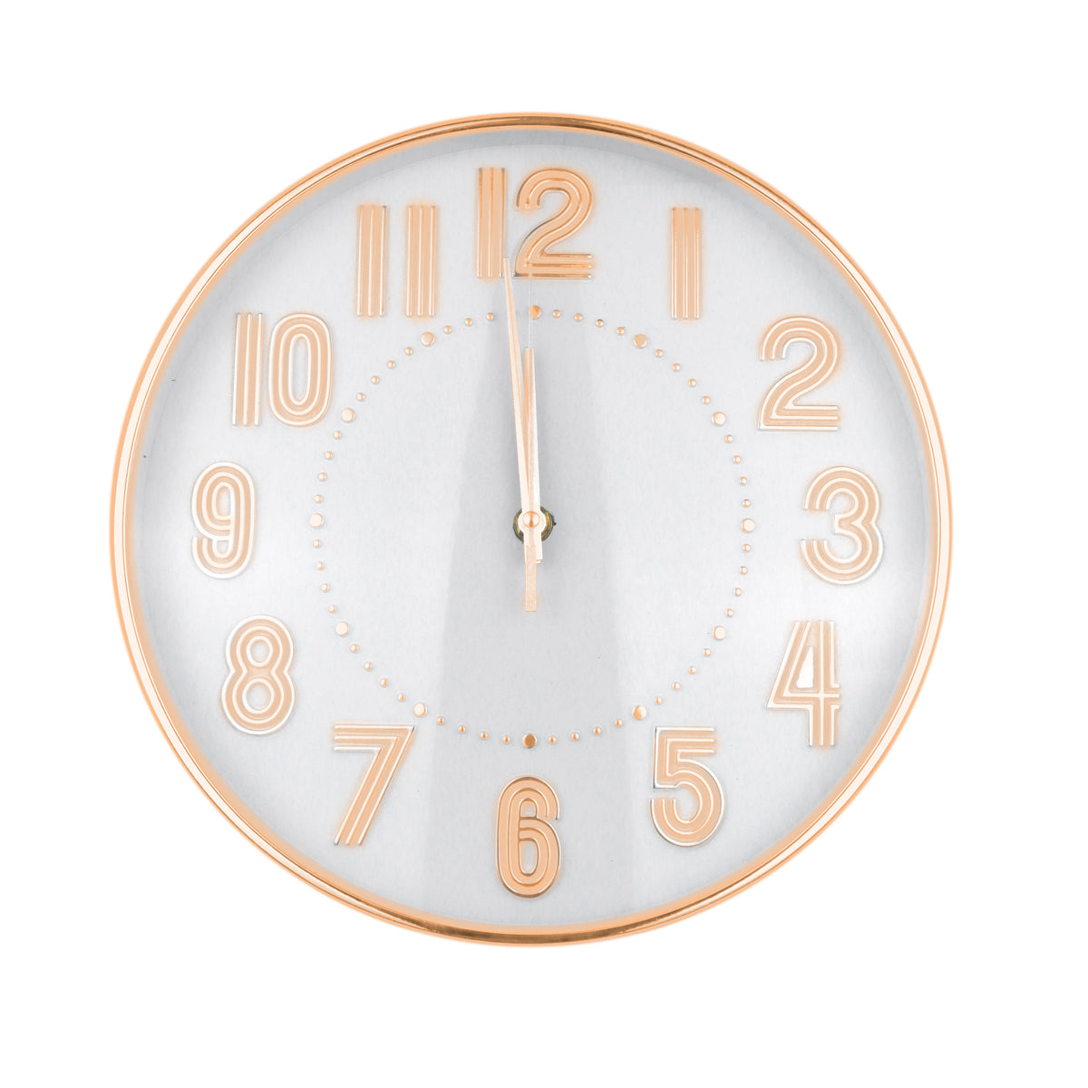 Reloj Circular de Pared, color Bronce, 30cm