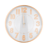 Reloj Circular de Pared, color Bronce, 30cm