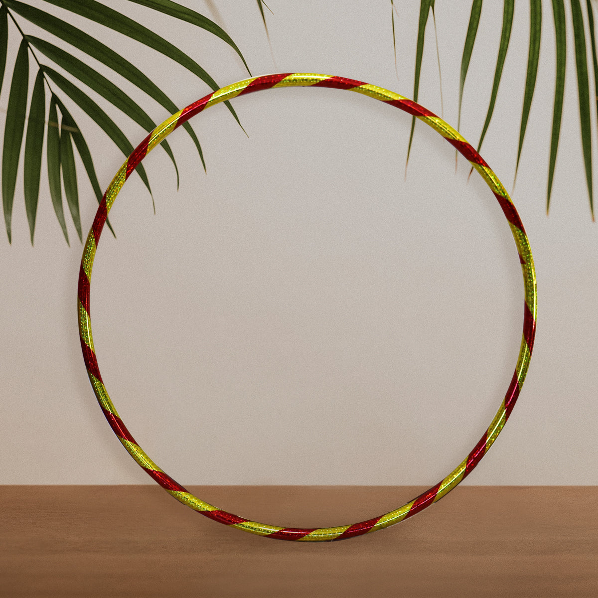 Hula Hoop de Plástico color Rojo con Dorado