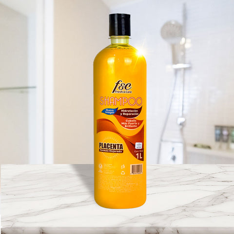 Shampoo Fresh & Care Placenta Fórmula Mejorada 1L
