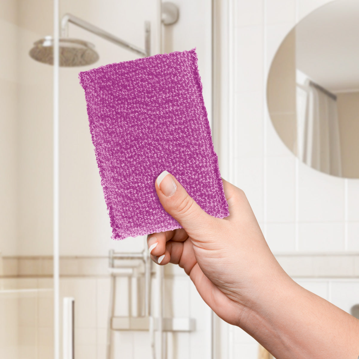 Esponja para Baño y Masaje, color Morado