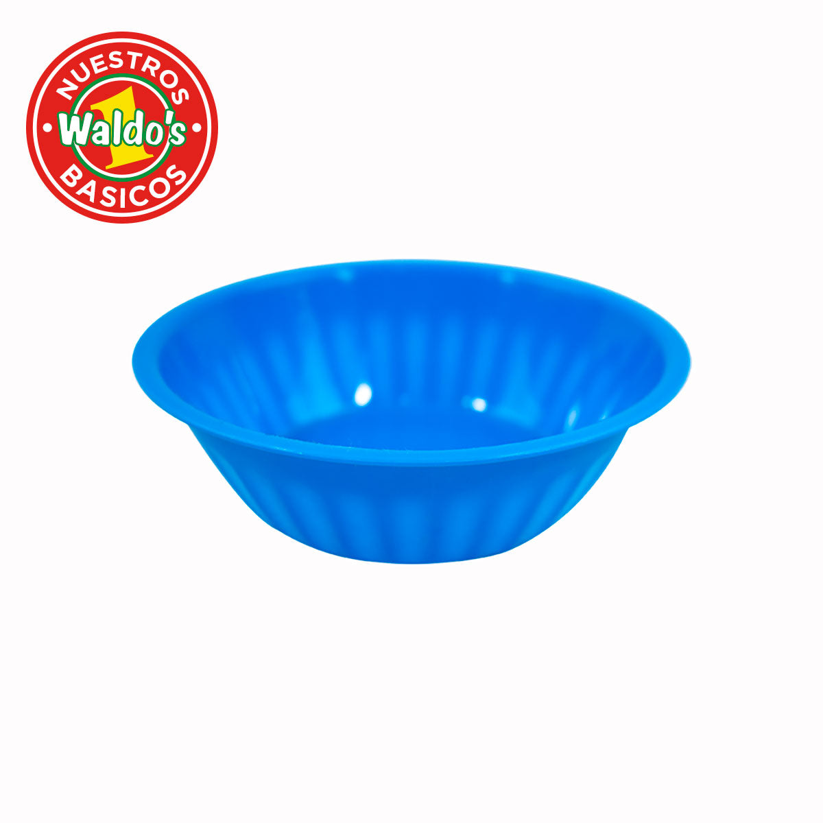 Plato de Plástico Botanero/Bowl Color Azul – Waldo's
