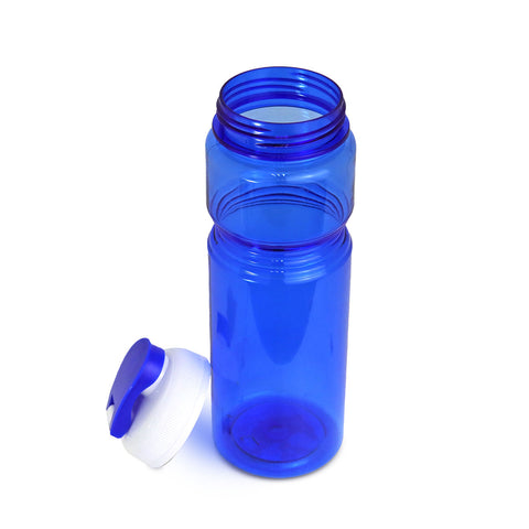 Botella de Plástico con Tapa, color Azul, 750ml