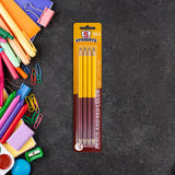 Paquete Lápices Bicolor Rojo con Lápiz 4 pz.