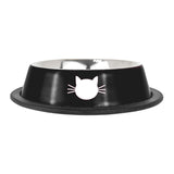 Tazón para Mascotas, Acero Inoxidable, Color Negro