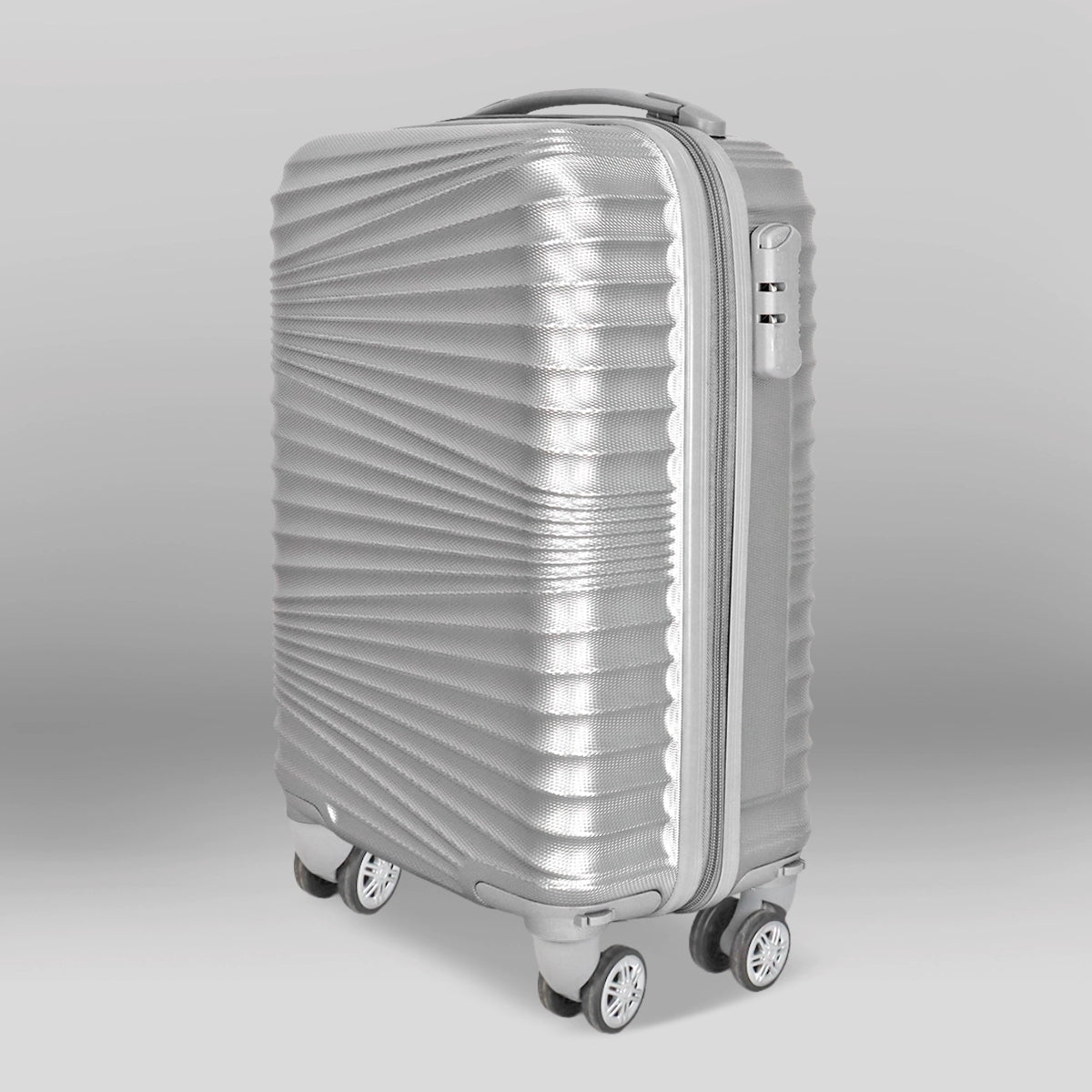 Maleta de Viaje Veltra, Color Gris 34x21x50cm