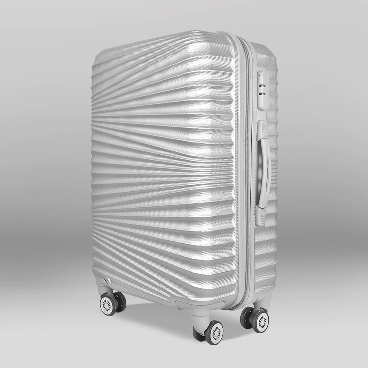 Maleta de Viaje Veltra, Color Gris 43x26x65cm