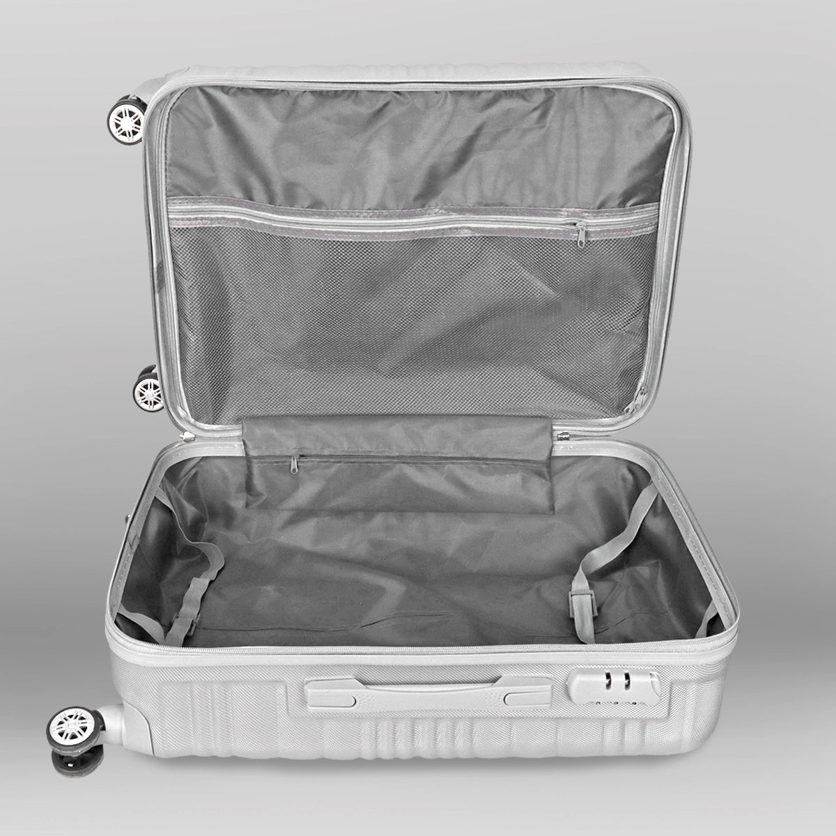 Maleta de Viaje Aerlis, Color Gris 43x26x65cm