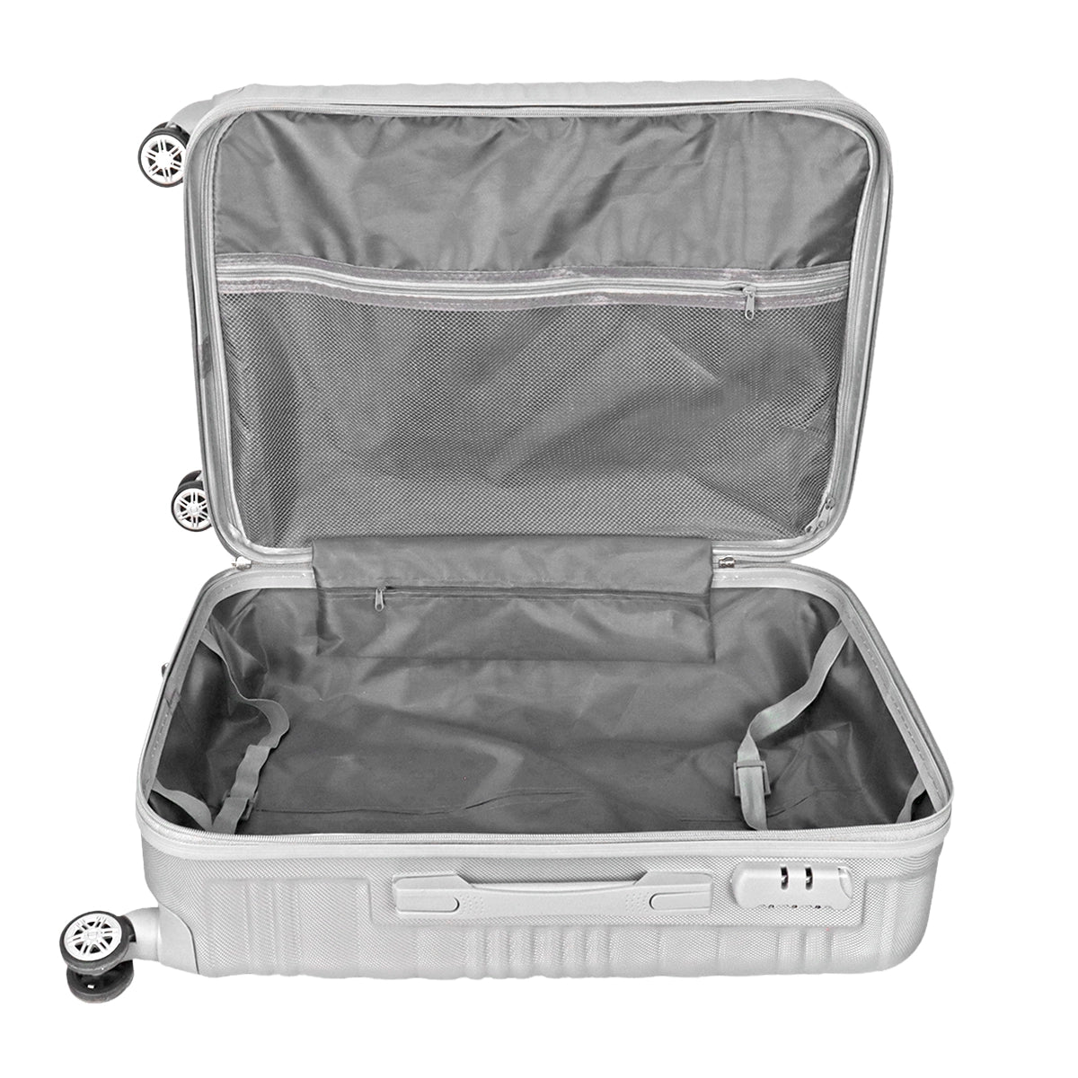 Maleta de Viaje Aerlis, Color Gris 43x26x65cm