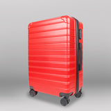 Set de Maletas de Viaje Líneas, color Rojo: ¡Llévate 3 y paga 2!, 43x26x65cm