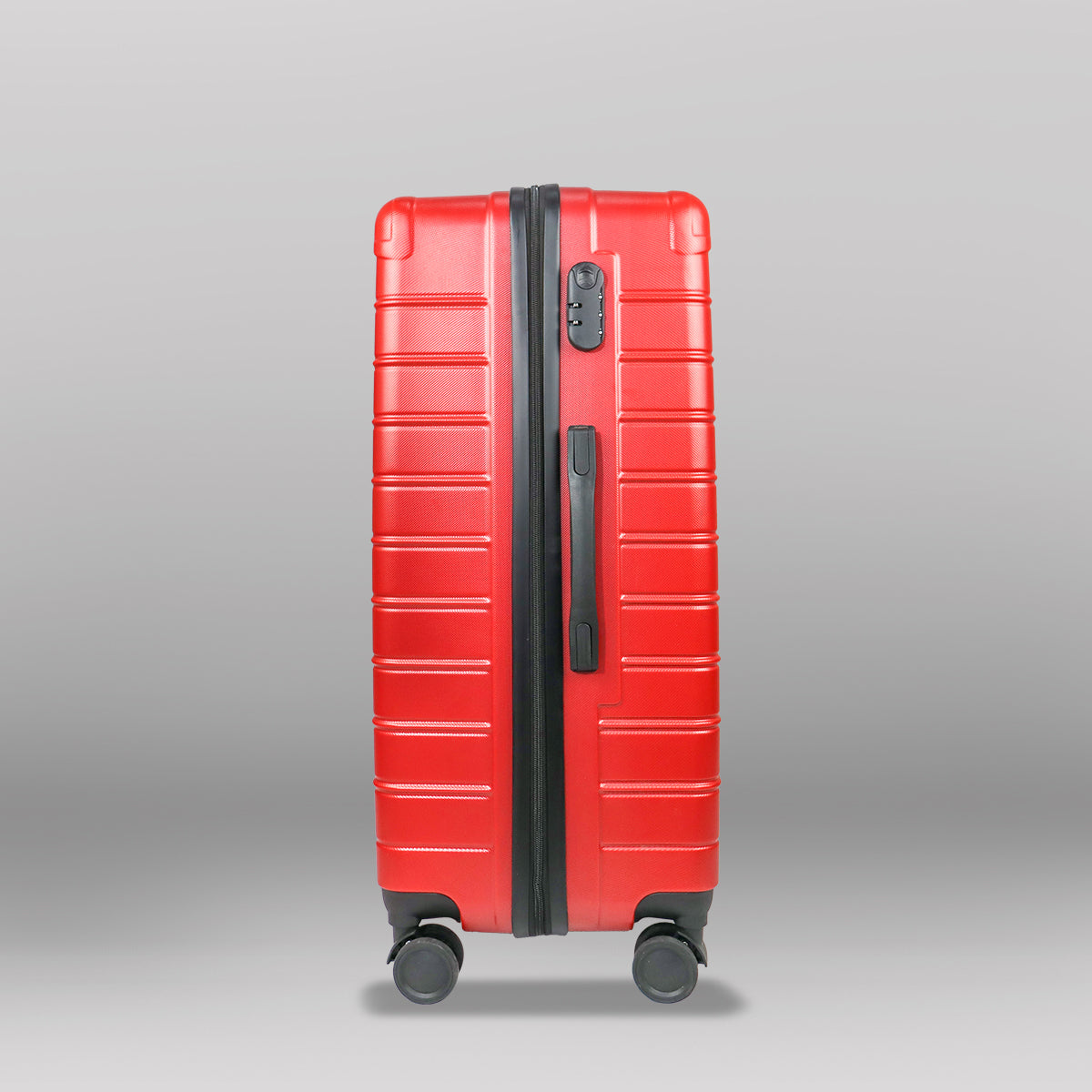 Set de Maletas de Viaje Líneas, color Rojo: ¡Llévate 3 y paga 2!, 43x26x65cm