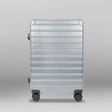 Set de Maletas de Viaje Líneas, color Plata: ¡Llévate 3 y paga 2!, 43x26x65cm