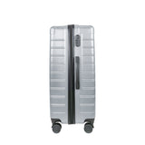 Set de Maletas de Viaje Líneas, color Plata: ¡Llévate 3 y paga 2!, 43x26x65cm