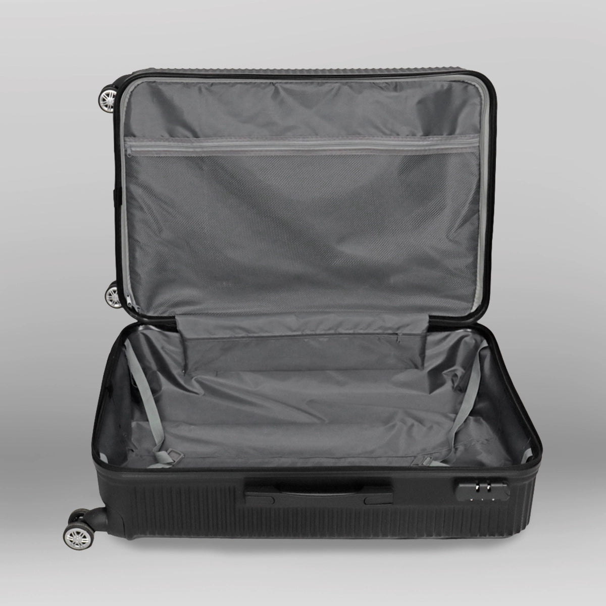 Maleta de Viaje Veltra, Color Negro 49x29x75cm