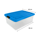 Caja de Plástico Goliat 32 L Color Turquesa