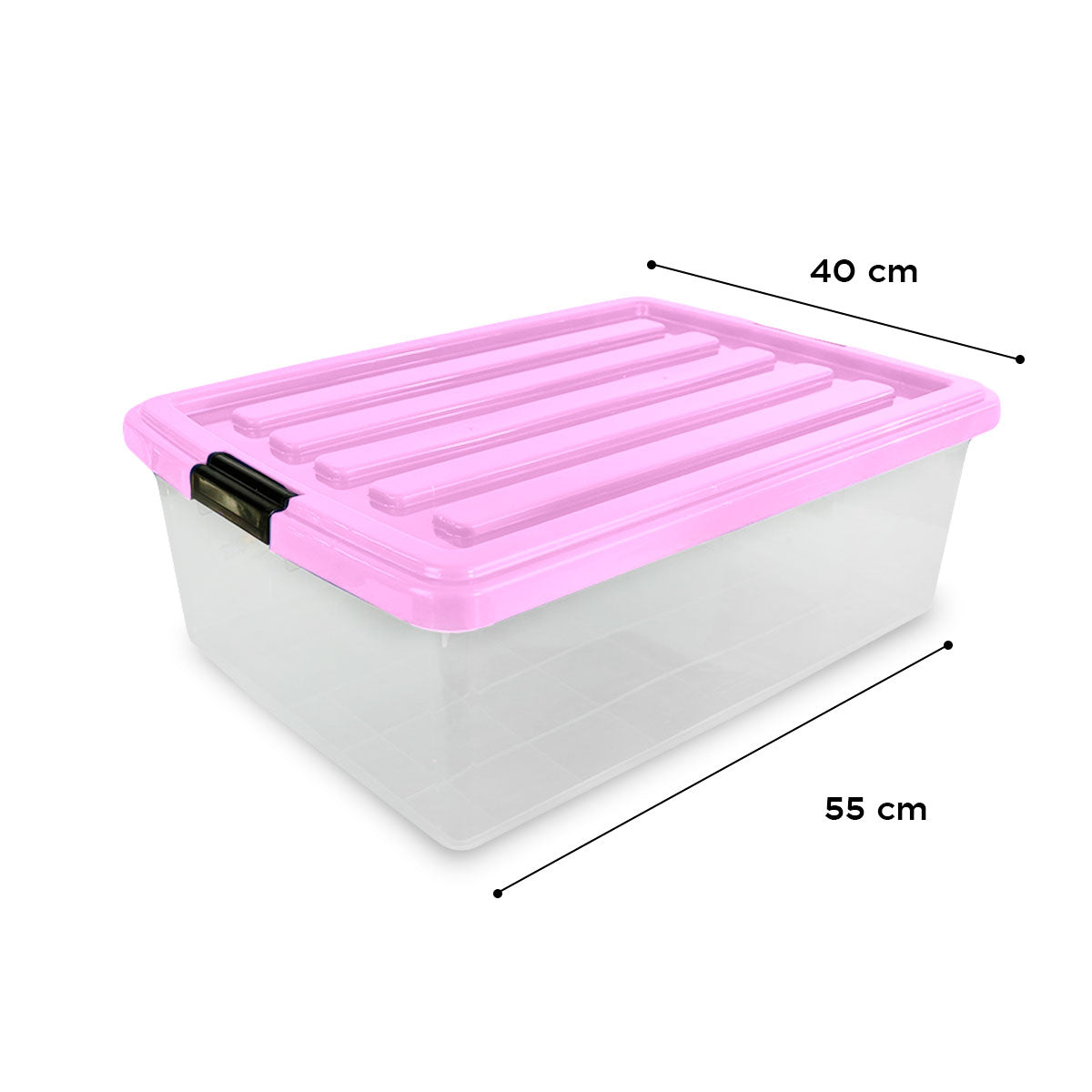 Caja de Plástico Goliat 32 L Color Rosa