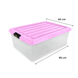 Caja de Plástico Goliat 32 L Color Rosa