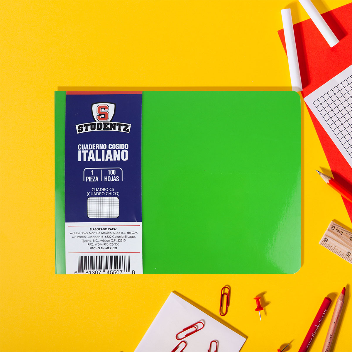 Paquete Escolar (8 Cuadernos, 9 Bolígrafos y 1 Mochila)