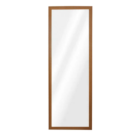 Espejo en Forma Rectangular, Color Madera