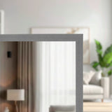 Espejo en Forma Rectangular, Color Gris