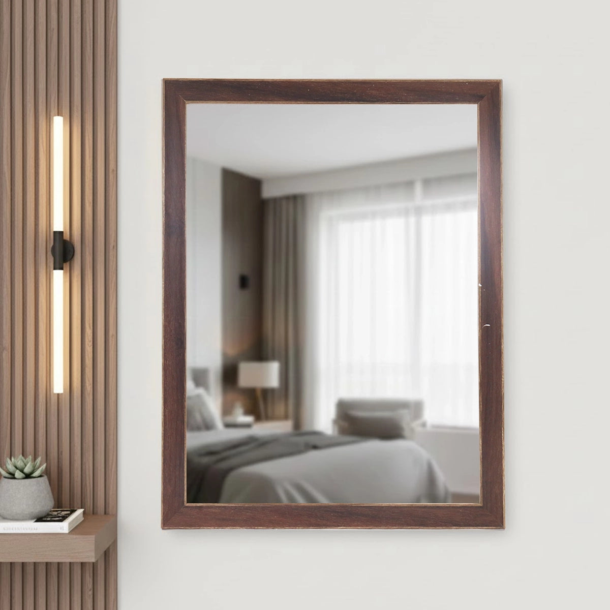 Espejo, Marco Clásico, Color Café