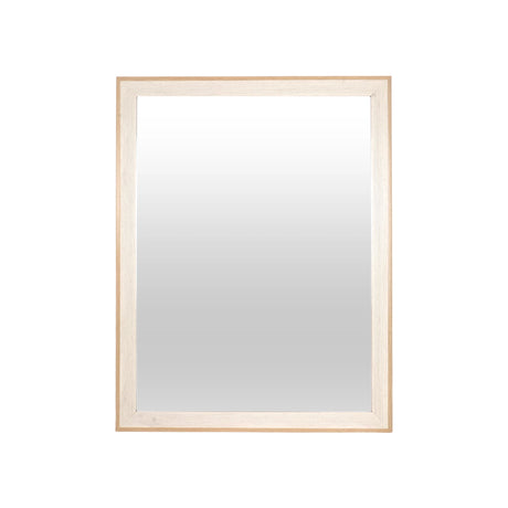 Espejo en Forma de Rectángulo, Color Crema